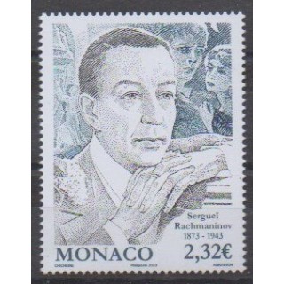 Buy this stamp of Monaco of the year 2023 (Sergueï Rachmaninov).