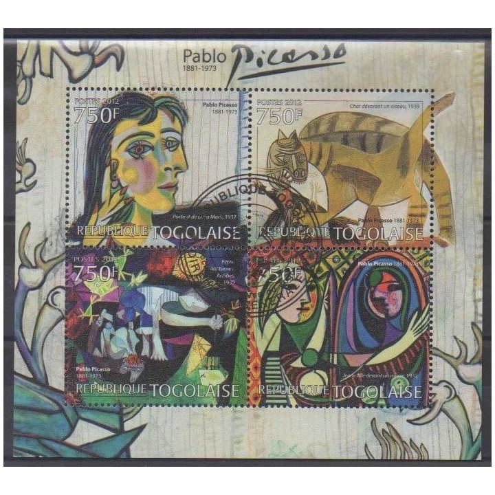 Acheter cette série de timbres du Togo de l'année 2012 (No 2884/2887). - Oblitéré