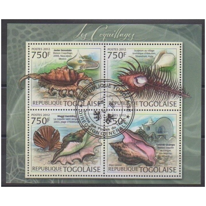 Acheter cette série de timbres du Togo de l'année 2012 (No 2856/2859). - Oblitéré