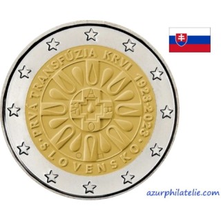 2 euro commémorative - Slovakia - 2023 - 100th anniversary of the first blood transfusion in Slovakia - UNC