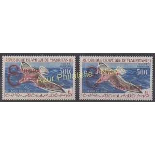 Timbres - Thème oiseaux - Mauritanie - 1962 - No PA20E/ PA20F