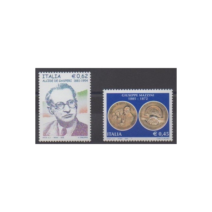 Acheter cette série de timbres d'Italie de l'année 2005 (No 2812/2813).