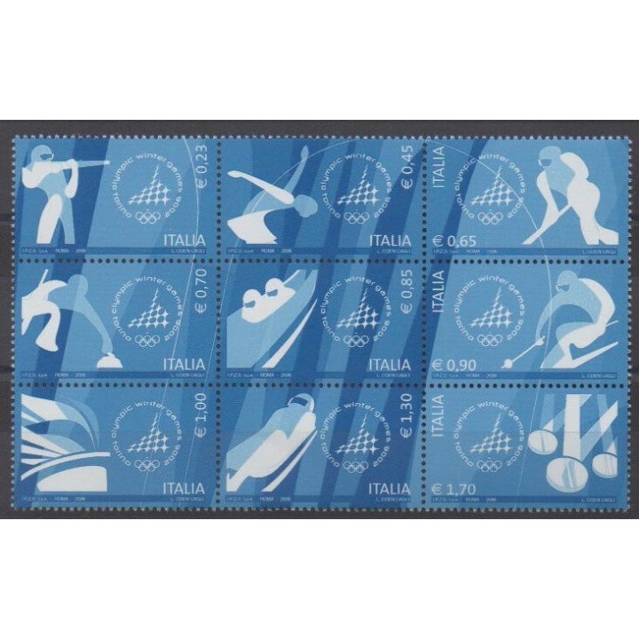 Buy this set of stamps of Italy of the year 2006 (Nb 2832/2840).
