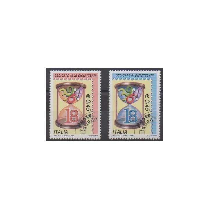 Acheter cette série de timbres d'Italie de l'année 2006 (No 2824/2825).