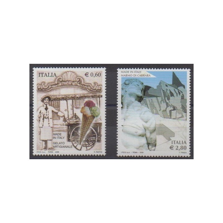 Acheter cette série de timbres d'Italie de l'année 2006 (No 2846/2847).