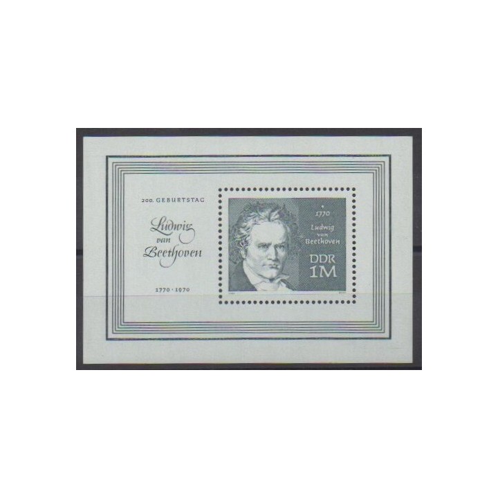 Acheter ce bloc-feuillet d'Allemagne orientale (RDA) de l'année 1970 (No BF28).