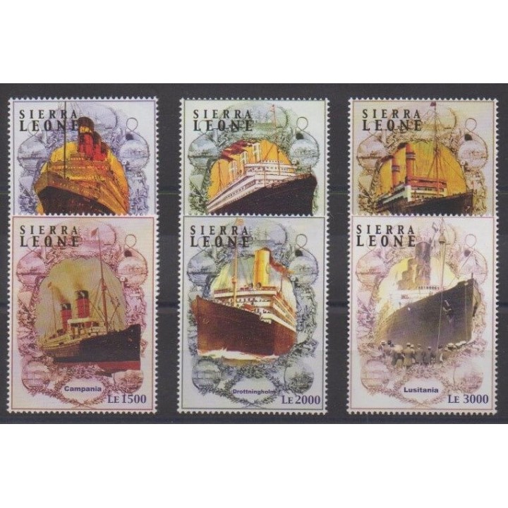 Buy this set of stamps of Sierra Leone of the year 2004 (Nb 3984/3989).