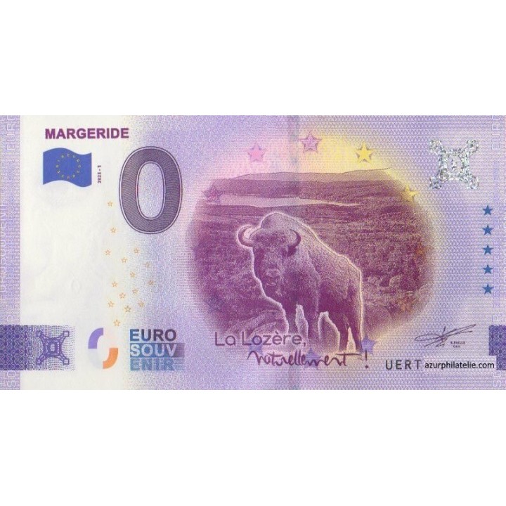 Billet souvenir touristique - 2023-1 - Margeride - (Lozère)