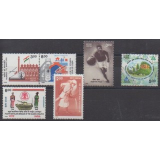 Buy this set of stamps of India of the year 1998 (Nb 1405/1410).