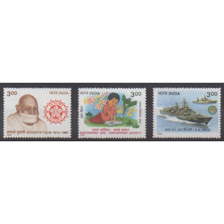 Buy this set of stamps of India of the year 1998 (Nb 1416/1418).