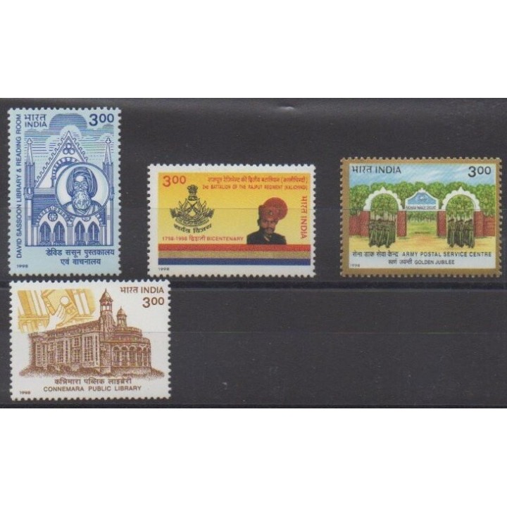 Buy this set of stamps of India of the year 1998 (Nb 1420/1423).