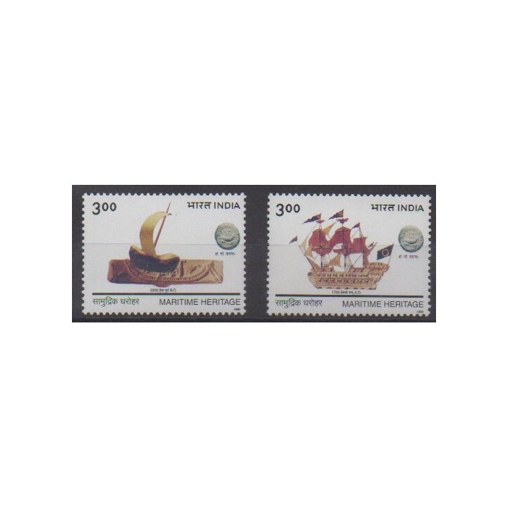 Acheter cette série de timbres d'Inde de l'année 1999 (No 1448/1449).