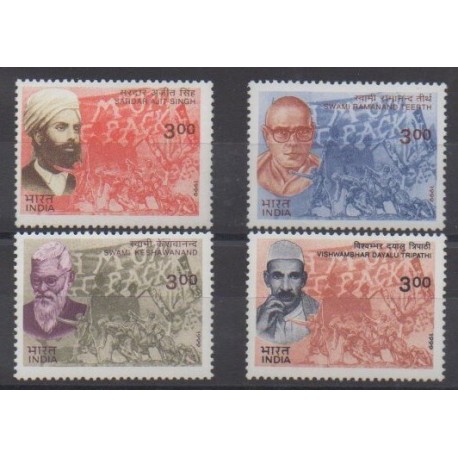 Inde - 1999 - No 1461/1464 - Célébrités