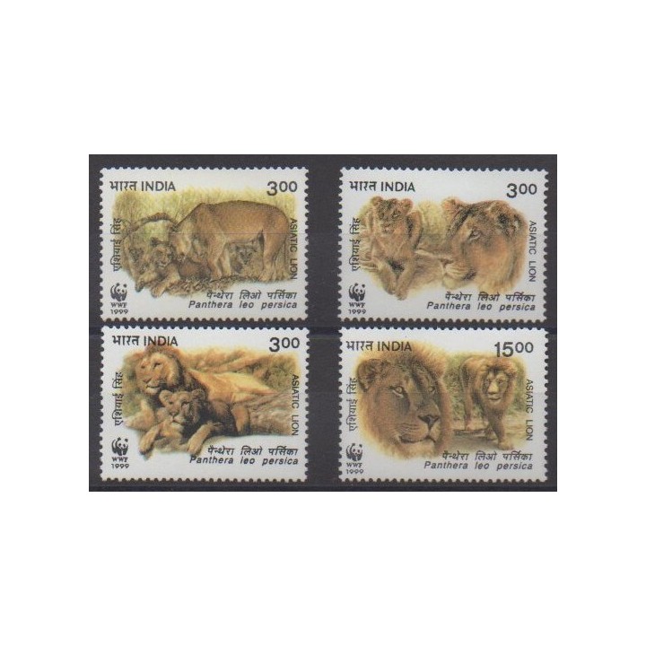Buy this set of stamps of India of the year 1999 (Nb 1471/1474).