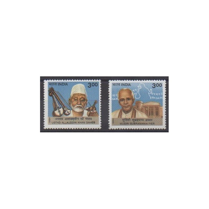 Acheter cette série de timbres d'Inde de l'année 1999 (No 1484/1485).