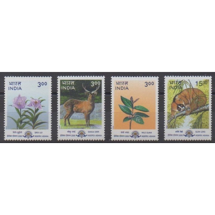 Buy this set of stamps of India of the year 2000 (Nb 1516/1519).