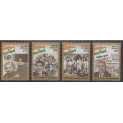 Inde - 2000 - No 1539/1542 - Célébrités