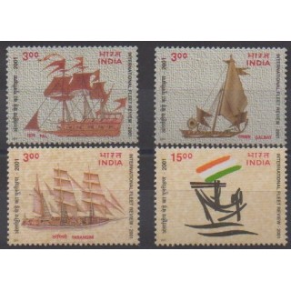 Buy this set of stamps of India of the year 2001 (Nb 1588/1591).