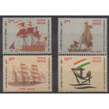 India - 2001 - Nb 1588/1591 - Boats