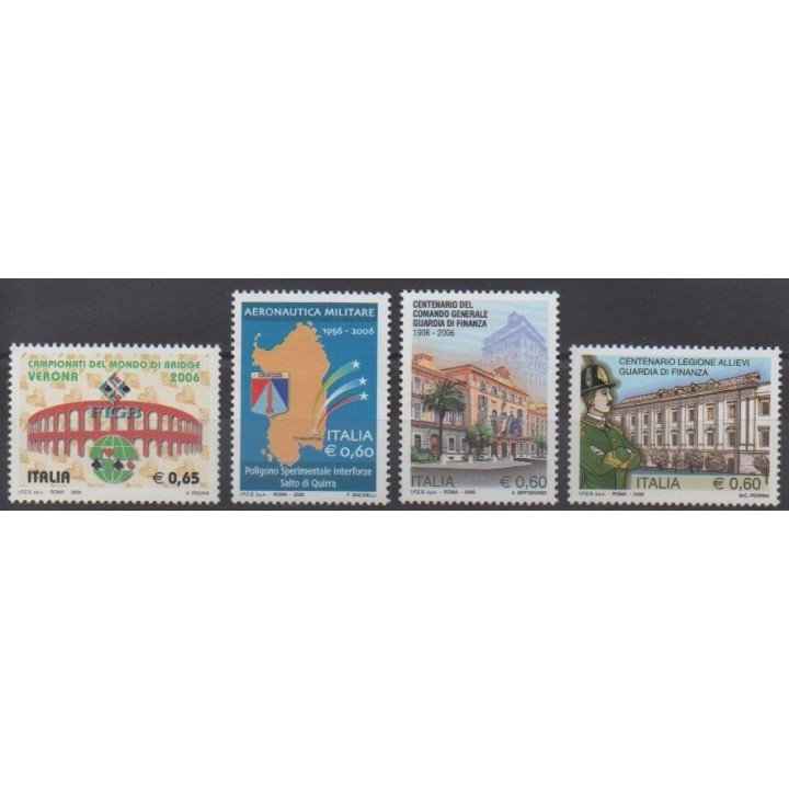 Buy this set of stamps of Italy of the year 2006 (Nb 2878/2881).