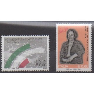 Buy this set of stamps of Italy of the year 2006 (Nb 2875/2876).