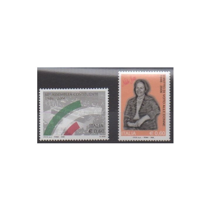 Buy this set of stamps of Italy of the year 2006 (Nb 2875/2876).