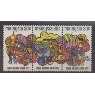 Buy this set of stamps of Malaysia of the year 1971 (Nb 84/86).