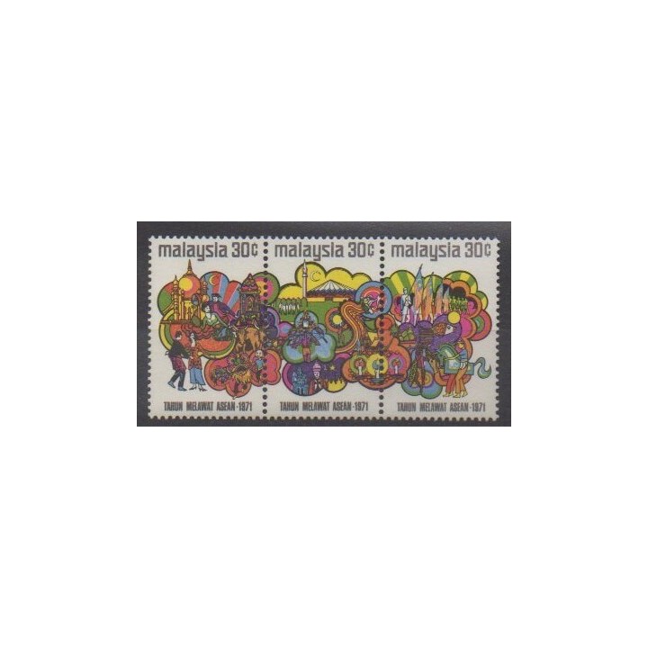 Buy this set of stamps of Malaysia of the year 1971 (Nb 84/86).