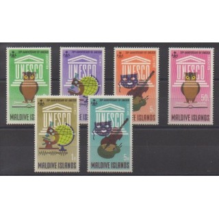Acheter cette série de timbres des Maldives de l'année 1966 (No 189/194).