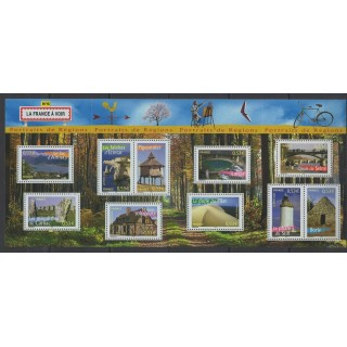 Timbres - France - Blocs et feuillets - 2005 - No BF 89 - Sites