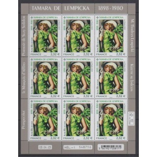 Acheter ce feuillet de France de l'année 2023 (No F98 - Tamara de Lempicka).