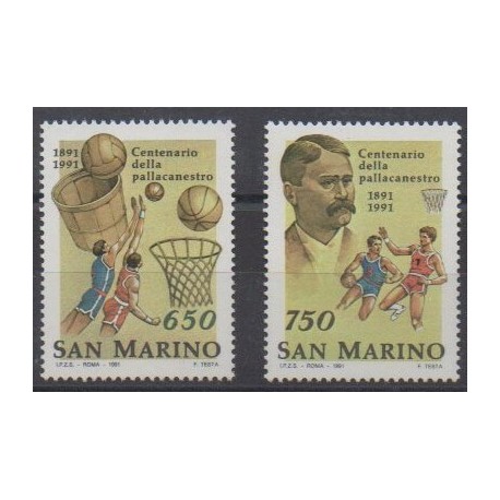 Saint-Marin - 1991 - No 1271/1272 - Sports divers
