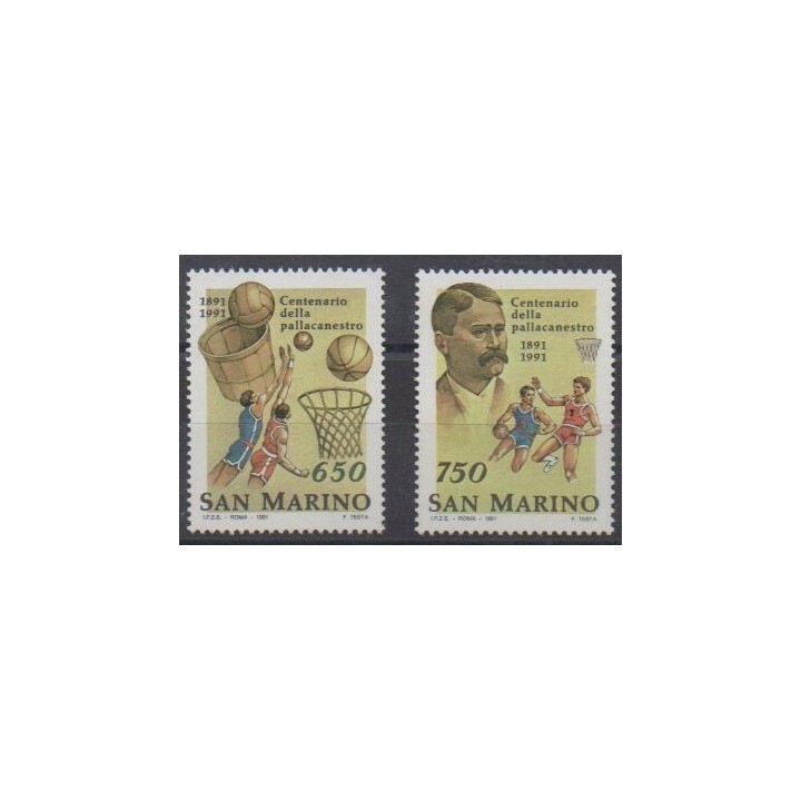 Acheter cette série de timbres de Saint-Marin de l'année 1991 (No 1271/1272).
