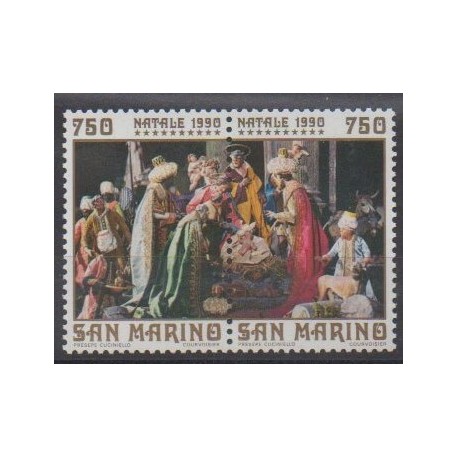 San Marino - 1990 - Nb 1257/1258 - Christmas