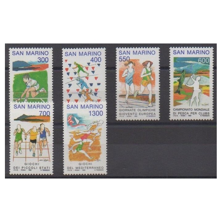 Acheter cette série de timbres de Saint-Marin de l'année 1993 (No 1316/1321).