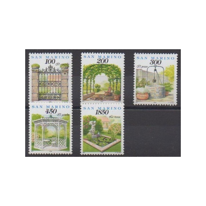 Buy this set of stamps of San Marino of the year 1994 (Nb 1363/1367).
