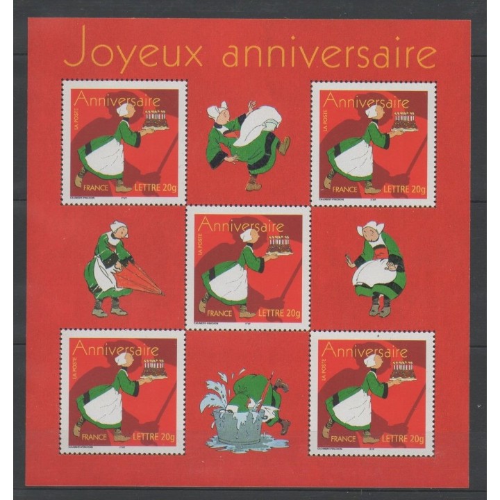 Timbres - France - Blocs et feuillets - 2005 - No BF 83 - Dessins Animés - BD