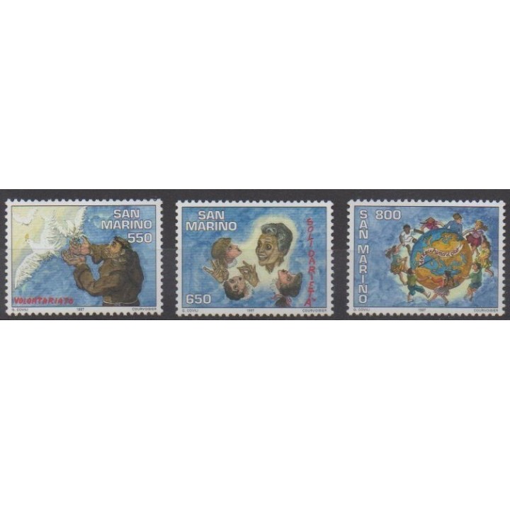 Acheter cette série de timbres de Saint-Marin de l'année 1997 (No 1541/1543).