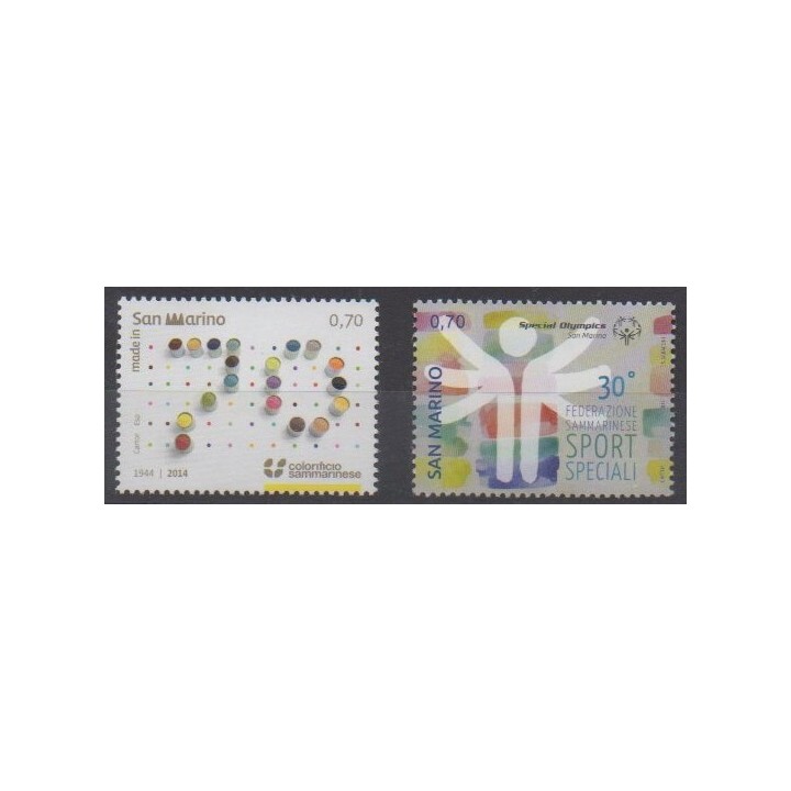 Acheter cette série de timbres de Saint-Marin de l'année 2014 (No 2384/2385).