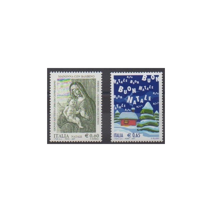 Acheter cette série de timbres d'Italie de l'année 2007 (No 2970/2971).