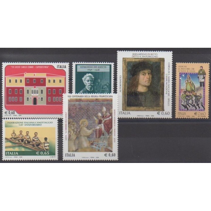 Acheter cette série de timbres d'Italie de l'année 2008 (No 2987/2992).