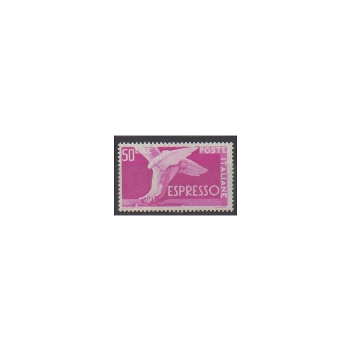 Buy this stamp of Italy of the year 1945 (Nb E31A).