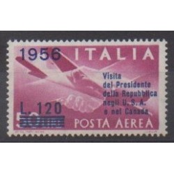 Italy - 1956 - Nb PA140 - Various Historics Themes