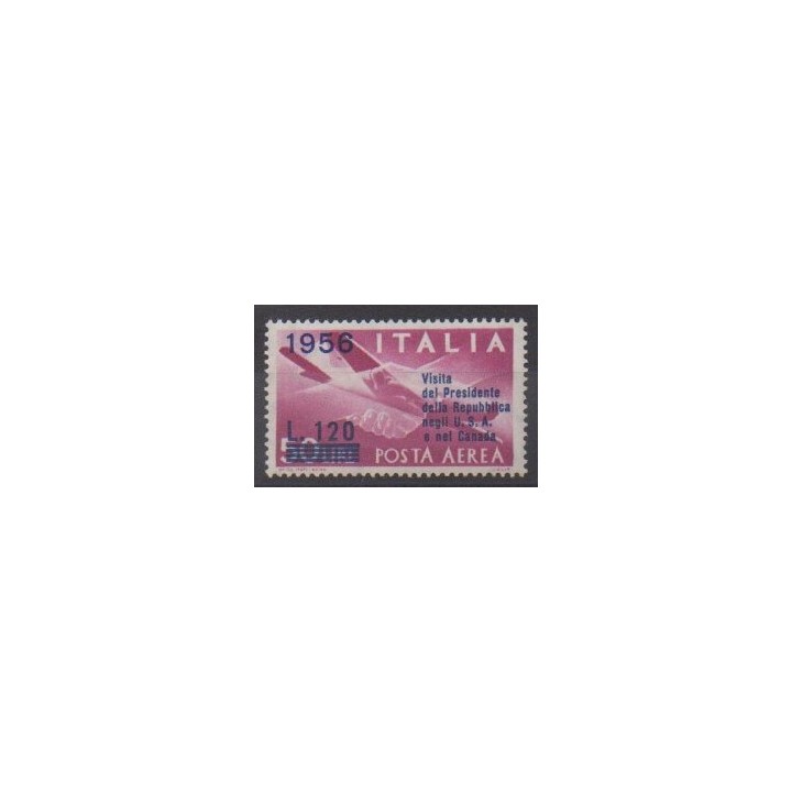 Buy this stamp of Italy of the year 1956 (Nb PA140).