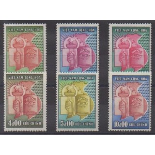 Buy this set of stamps of South Vietnam of the year 1957 (Nb 75/80).