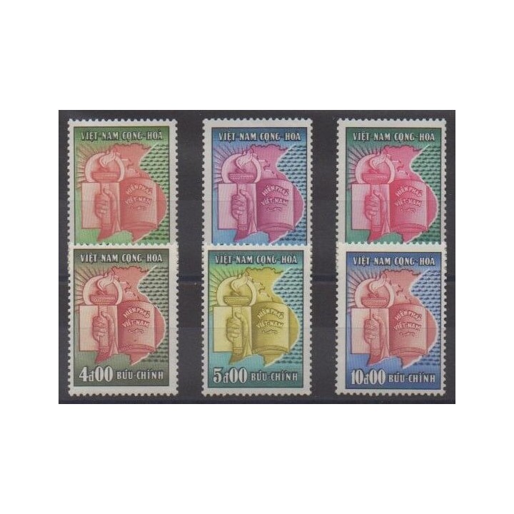 Buy this set of stamps of South Vietnam of the year 1957 (Nb 75/80).