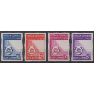 Buy this set of stamps of South Vietnam of the year 1958 (Nb 81/84).