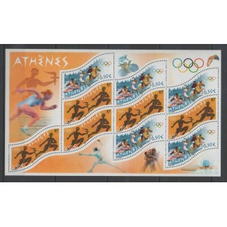 Timbres - France - Blocs et feuillets - 2004 - No BF 73 - Jeux Olympiques d'été