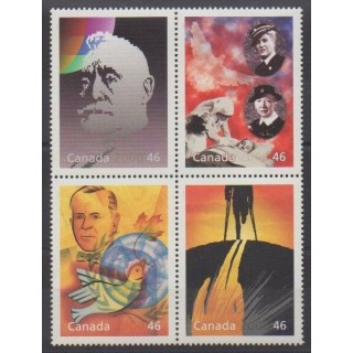 Acheter cette série de timbres du Canada de l'année 2000 (No 1735/1738).