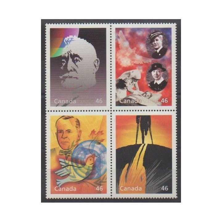 Acheter cette série de timbres du Canada de l'année 2000 (No 1735/1738).